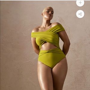 Amina Olive One Piece Swimsuit